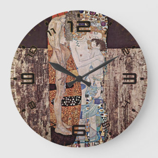 Grande Horloge Ronde Les Trois Âges de la Femme de Gustav Klimt
