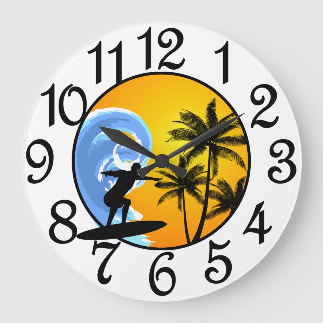 Grande Horloge Ronde Les vagues se lèvent (Recto)