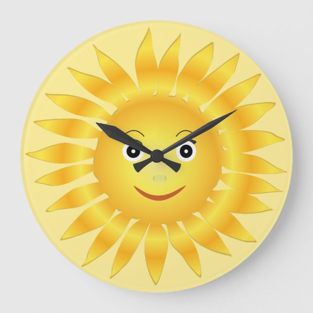 Grande Horloge Ronde Les visages doux du soleil (Recto)