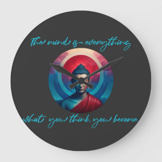 Grande Horloge Ronde L'esprit est tout, ce que vous pensez devenir