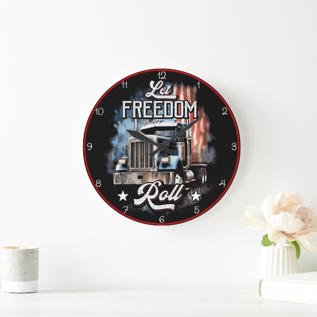Grande Horloge Ronde Let Freedom Roll : Trucking America (Maison)
