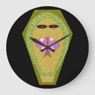 Grande Horloge Ronde Lethal Egyptian Cobra Wall Clock