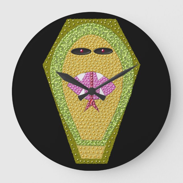 Grande Horloge Ronde Lethal Egyptian Cobra Wall Clock (Recto)