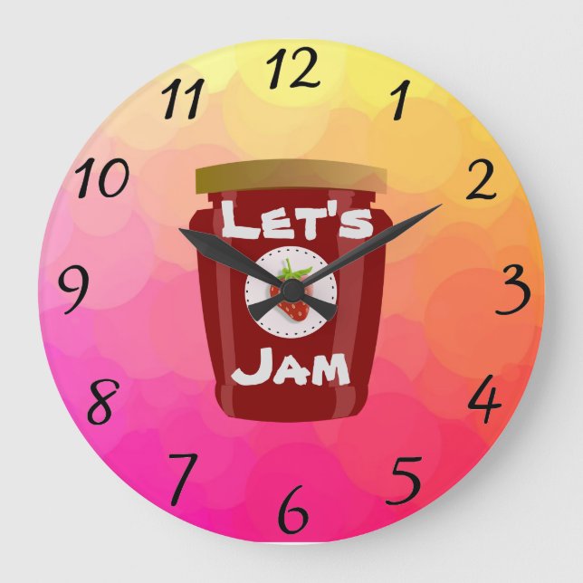 Grande Horloge Ronde Let's Jam Wall (Recto)
