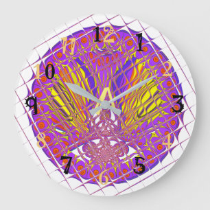 Grande Horloge Ronde Lettre fantaisie Une belle prune Extraordinaire co