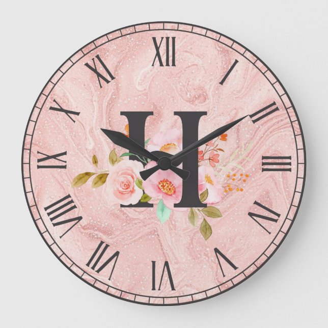Grande Horloge Ronde Lettre H (Recto)