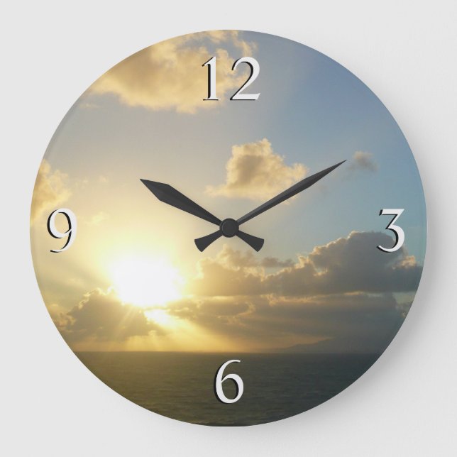 Grande Horloge Ronde Lever du soleil sur San Juan II Porto Rico (Recto)
