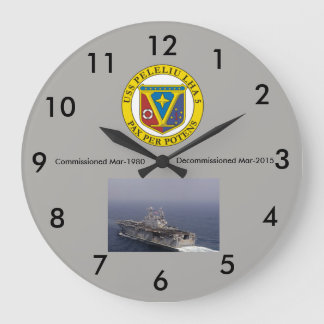 Grande Horloge Ronde LHA-5 USS Peleliu wall clock