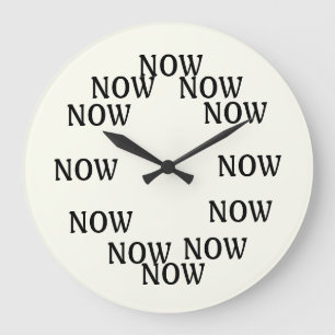 Grande Horloge Ronde L'heure est maintenant à l'horloge