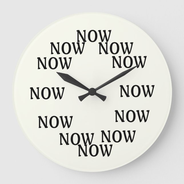 Grande Horloge Ronde L'heure est maintenant à l'horloge (Recto)