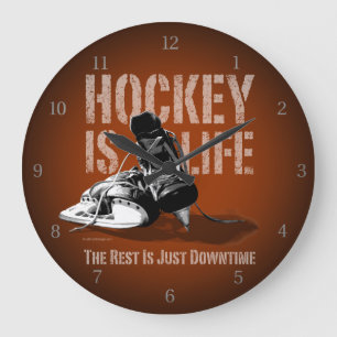 Grande Horloge Ronde L'hockey est la vie