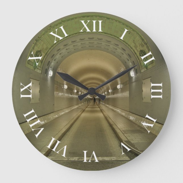 Grande Horloge Ronde L'horloge arrondit des nombres Elbtunnel romains (Recto)