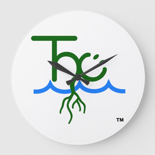 Grande Horloge Ronde L'horloge de Happy Cultivator™ (Recto)