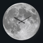 Grande Horloge Ronde L'horloge murale de lune<br><div class="desc">Conception de l'horloge murale de lune</div>