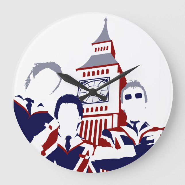 Grande Horloge Ronde L'horloge murale Jam MOD. (Recto)