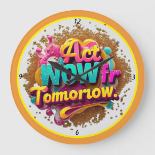 Grande Horloge Ronde "Libérer un avenir radieux"