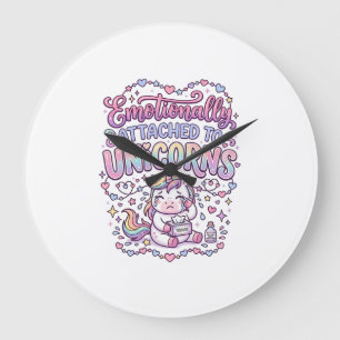 Grande Horloge Ronde Licorne émotionnellement attachée aux originaux de
