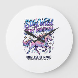 Grande Horloge Ronde Licorne Reste Sauvage Reste Magique Commercial Typ