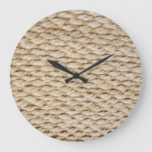 Grande Horloge Ronde light brown rope pattern