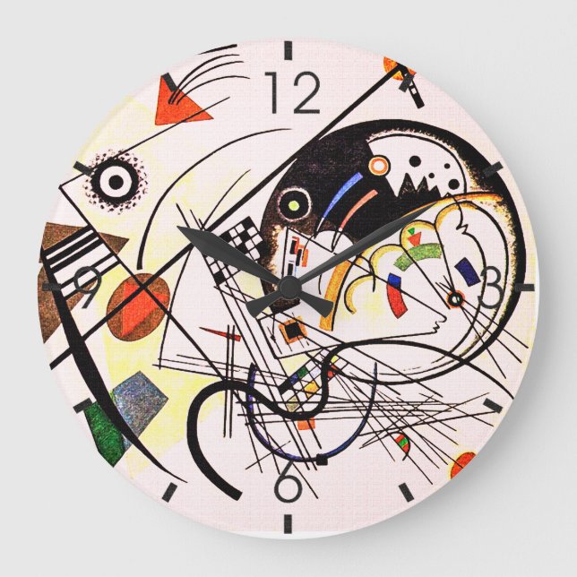 Grande Horloge Ronde Ligne transversale - Kandinsky (Recto)