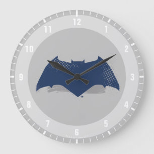 Grande Horloge Ronde Ligue de la justice  Symbole Batman de brosse et d