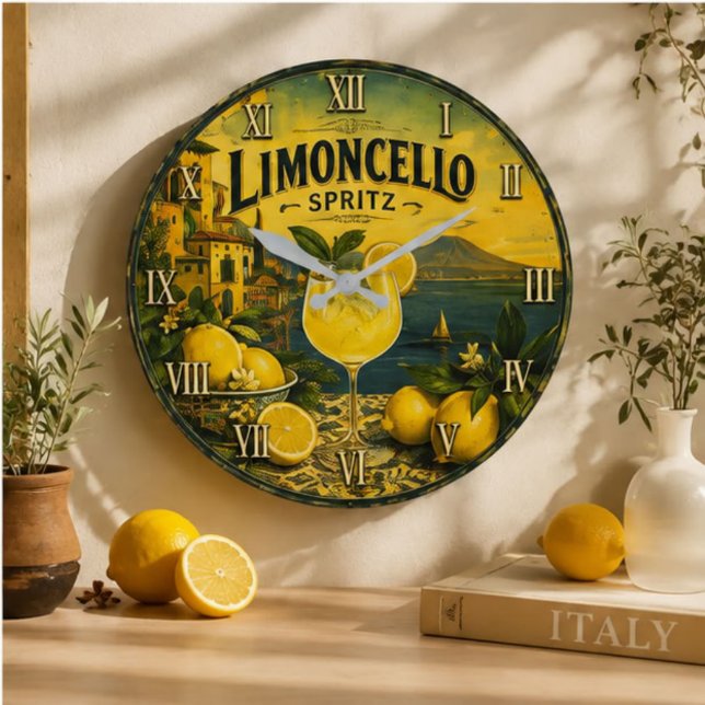 Grande Horloge Ronde Limoncello Spritz (Créateur téléchargé)