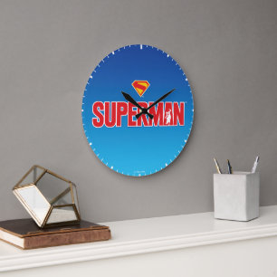 Grande Horloge Ronde Logo classique Superman Bold