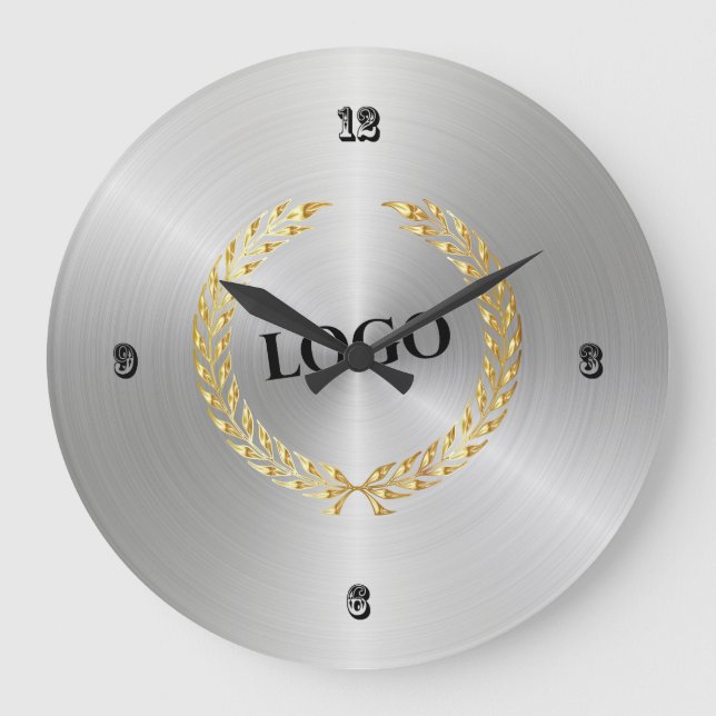 Grande Horloge Ronde Logo de commerce (Recto)