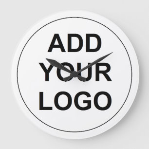 Grande Horloge Ronde Logo personnalisé