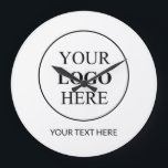 Grande Horloge Ronde Logo promotionnel personnalisé - Pas de commande m<br><div class="desc">✨ Faites la promotion de votre entreprise facilement ! Obtenez des objets promotionnels personnalisés 🛍️ avec votre logo 🖋️ - pas de commande minimum requis. Parfait pour le marketing,  les événements 🎉 et les 🚀 de marque d'entreprise. Personnalisé pour votre entreprise !</div>