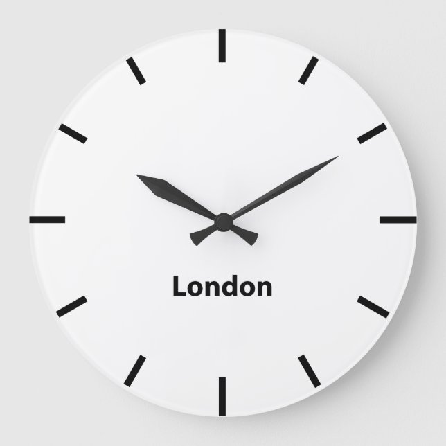 Grande Horloge Ronde London City Time Zone Newsroom Wall (Recto)