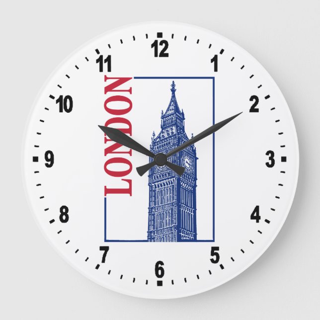 Grande Horloge Ronde Londres, Big Ben (Recto)