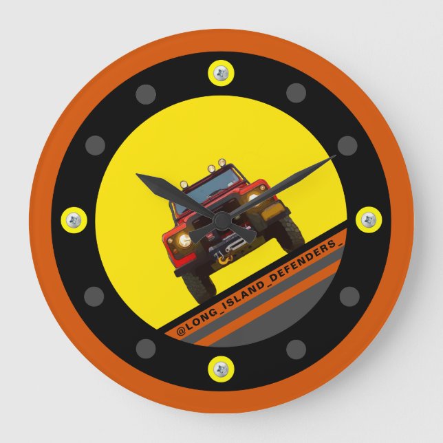 GRANDE HORLOGE RONDE LONG ISLAND DEFENDERS CLOCK (Recto)