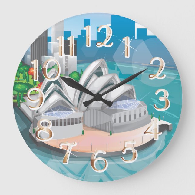 Grande Horloge Ronde L'Opéra de Sydney (Recto)