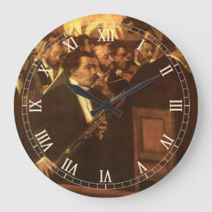 Grande Horloge Ronde L'Orchestre de l'Opéra par Edgar Degas, Art Vintag