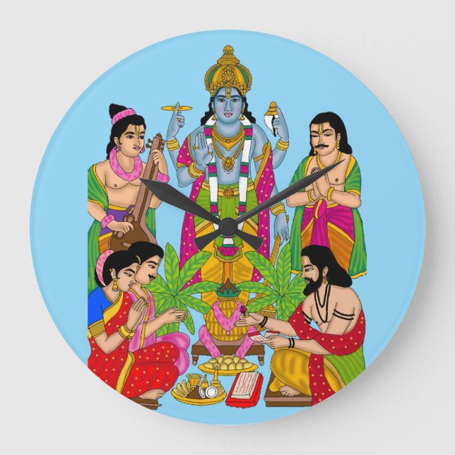 Grande Horloge Ronde Lord Satyanarayan Wall Clock (Recto)