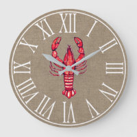 Louisiana Cajun Crawfish & Faux Burlap