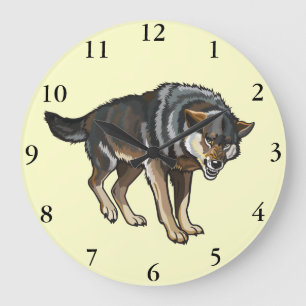 Grande Horloge Ronde loup