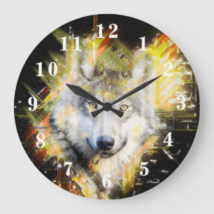 Grande Horloge Ronde Loup