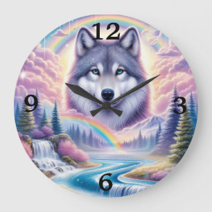 Grande Horloge Ronde Loup, arcs-en-ciel et cascades