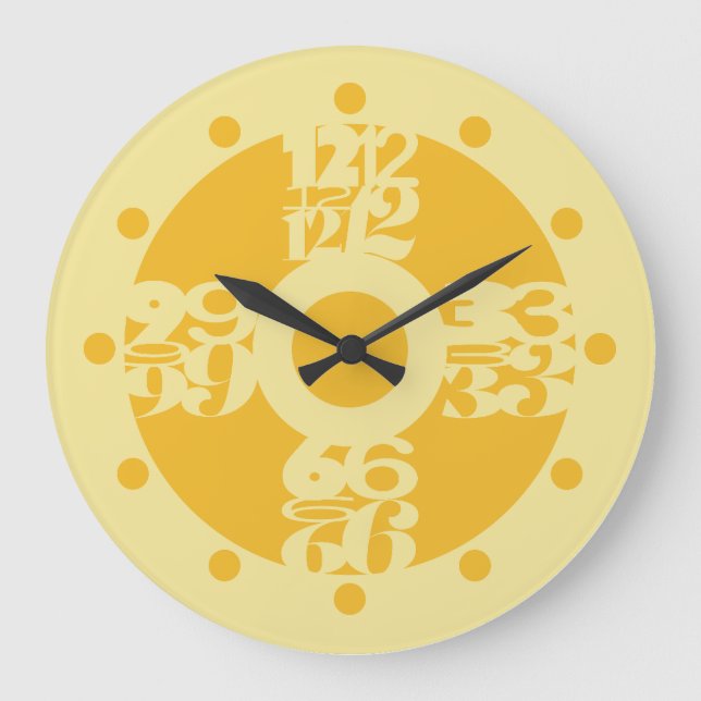 GRANDE HORLOGE RONDE LOVE GOLD RUSH COLORS BY MASANSER PIXELAT (Recto)