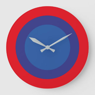 Grande Horloge Ronde LOVE RED BLUE SPECIAL USA/EEUU by Masanser