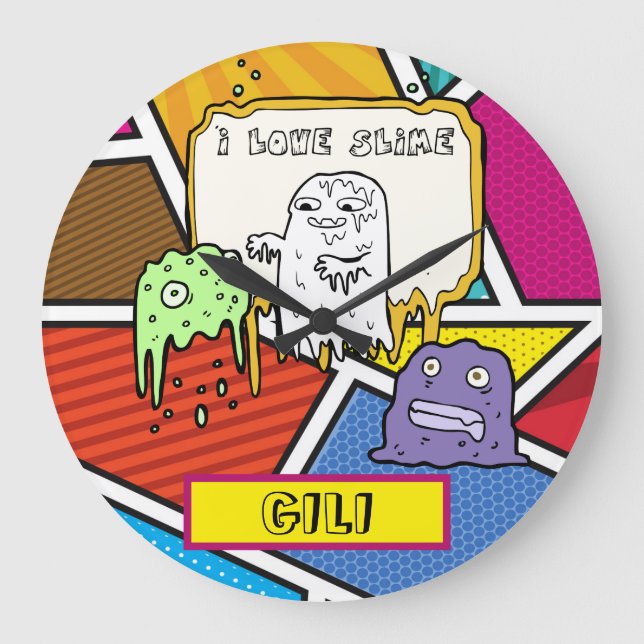 GRANDE HORLOGE RONDE LOVE SLIME LARGE CLOCK (Recto)