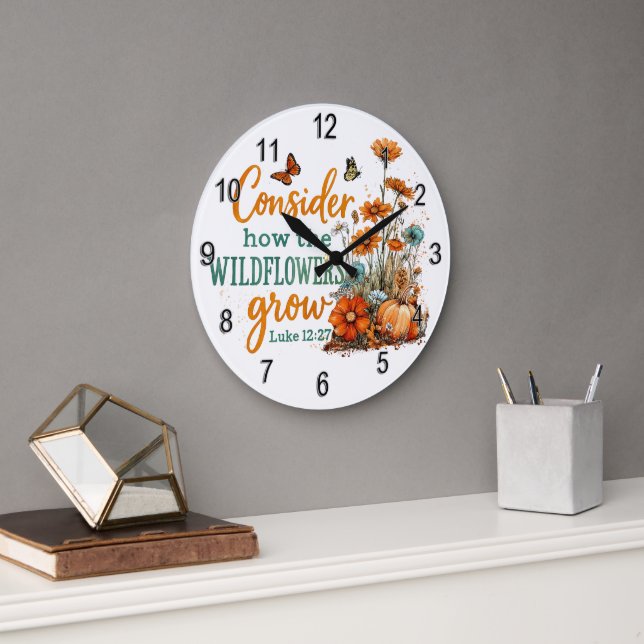 Grande Horloge Ronde Luc 12:27 (Bureau)