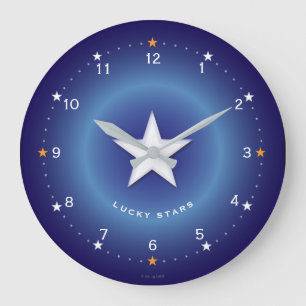 Grande Horloge Ronde Lucky Stars Acrylic Wall Clock