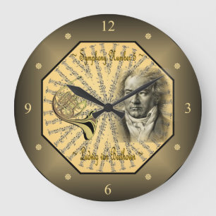 Grande Horloge Ronde Ludwig van Beethoven ~ Compositeur allemand ~ Pian