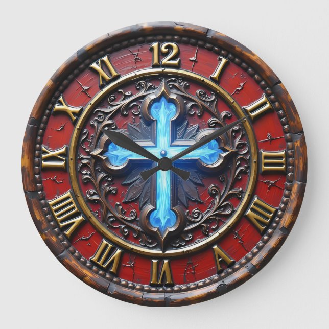 Grande Horloge Ronde Luminous Cross Ornate (Recto)