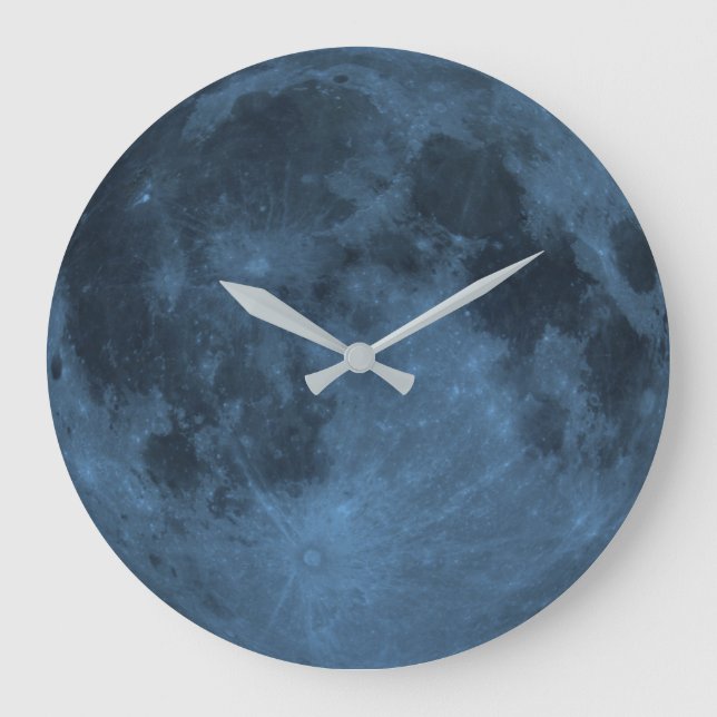 Grande Horloge Ronde Lune bleue (Recto)