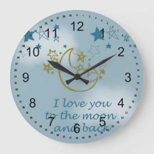 Grande Horloge Ronde Lune et dos