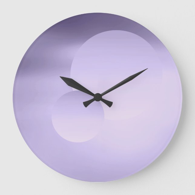 Grande Horloge Ronde Lune violette et cadran planétaire (Recto)